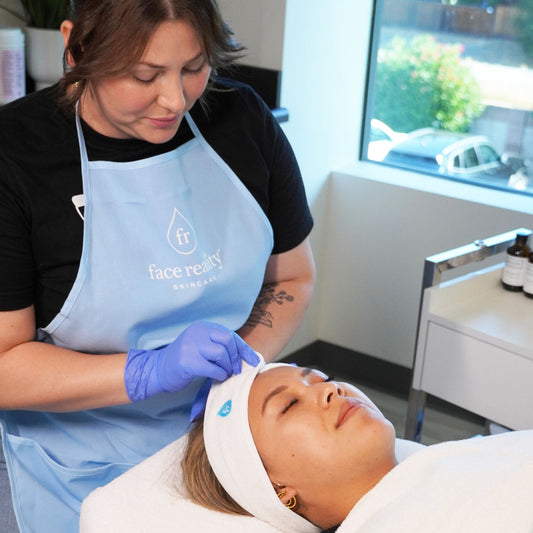 The Clear Skin Headband in treatment room